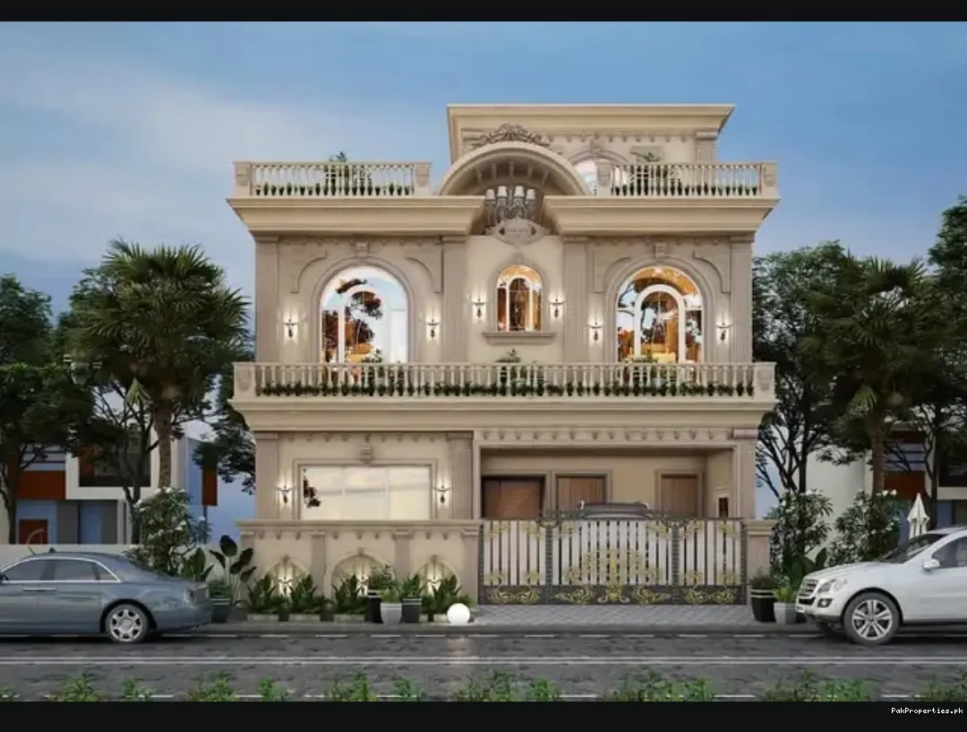 8 marla gray structure house